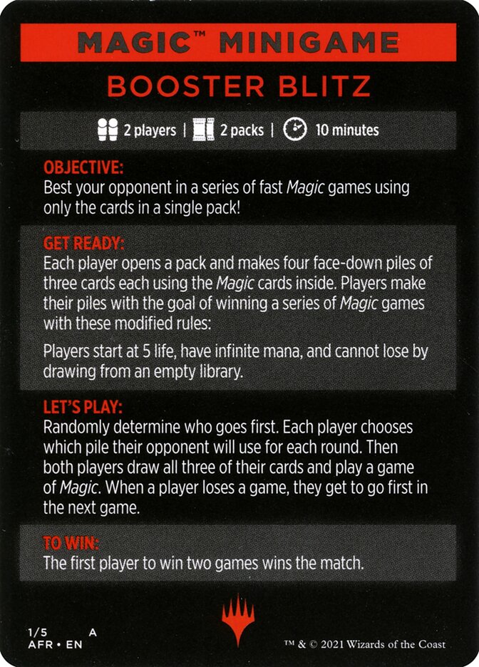 Booster Blitz (Magic Minigame) [Streets of New Capenna Minigame] | Gamers Paradise