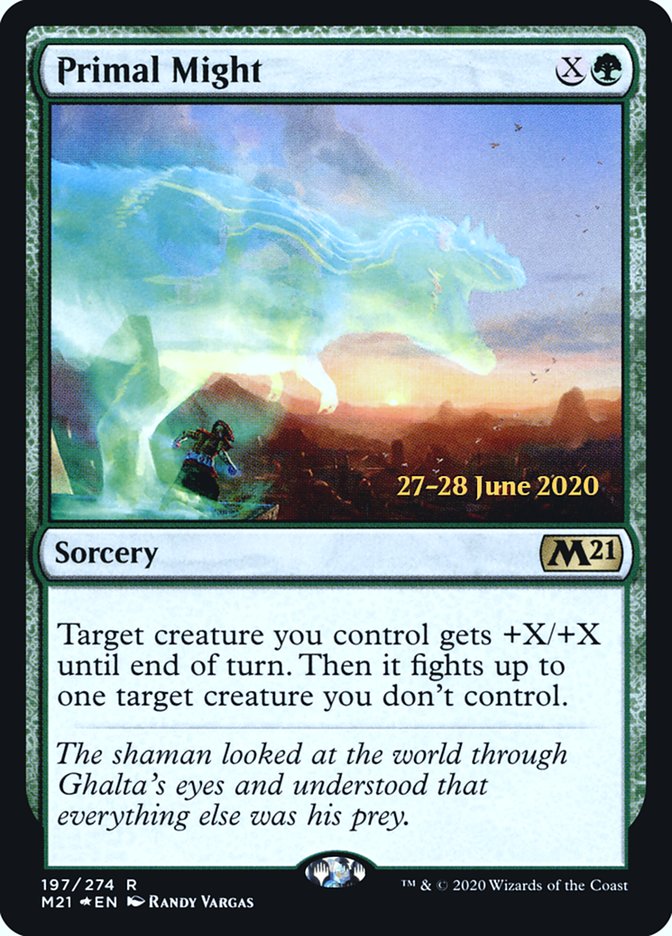 Primal Might [Core Set 2021 Prerelease Promos] | Gamers Paradise