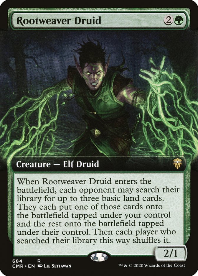 Rootweaver Druid (Extended Art) [Commander Legends] | Gamers Paradise