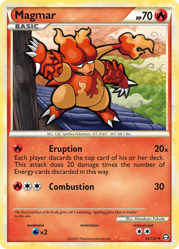 Magmar (42/102) [HeartGold & SoulSilver: Triumphant] | Gamers Paradise