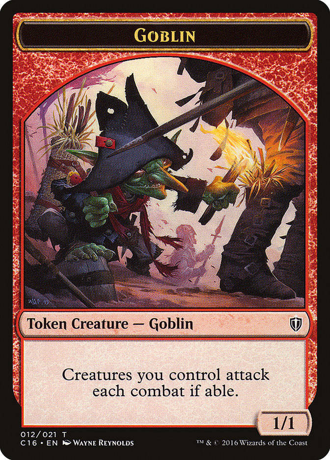 Goblin // Zombie Double-Sided Token [Commander 2016 Tokens] | Gamers Paradise