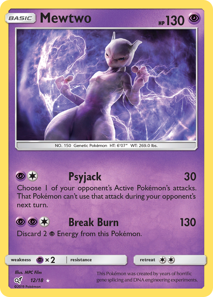 Mewtwo (12/18) [Sun & Moon: Detective Pikachu] | Gamers Paradise