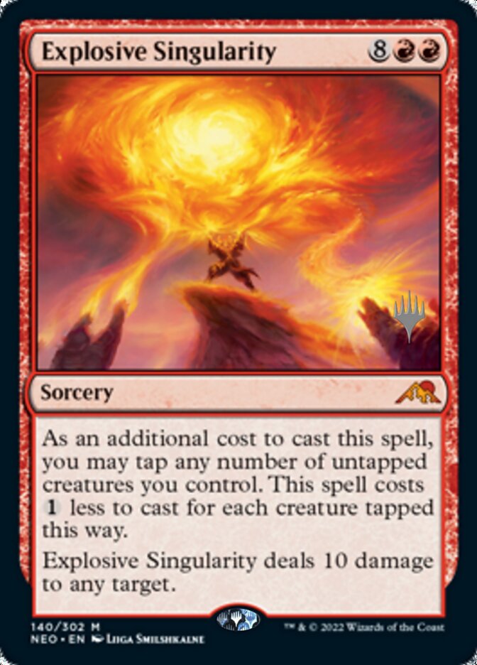 Explosive Singularity (Promo Pack) [Kamigawa: Neon Dynasty Promos] | Gamers Paradise