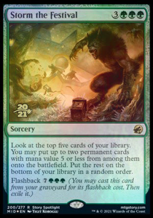 Storm the Festival [Innistrad: Midnight Hunt Prerelease Promos] | Gamers Paradise