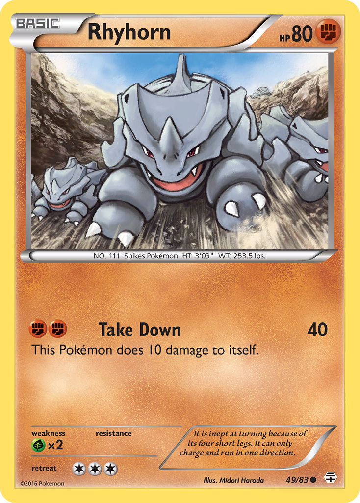 Rhyhorn (49/83) [XY: Generations] | Gamers Paradise