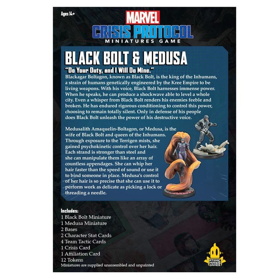 Marvel Crisis Protocol: Black Bolt and Medusa Pack | Gamers Paradise