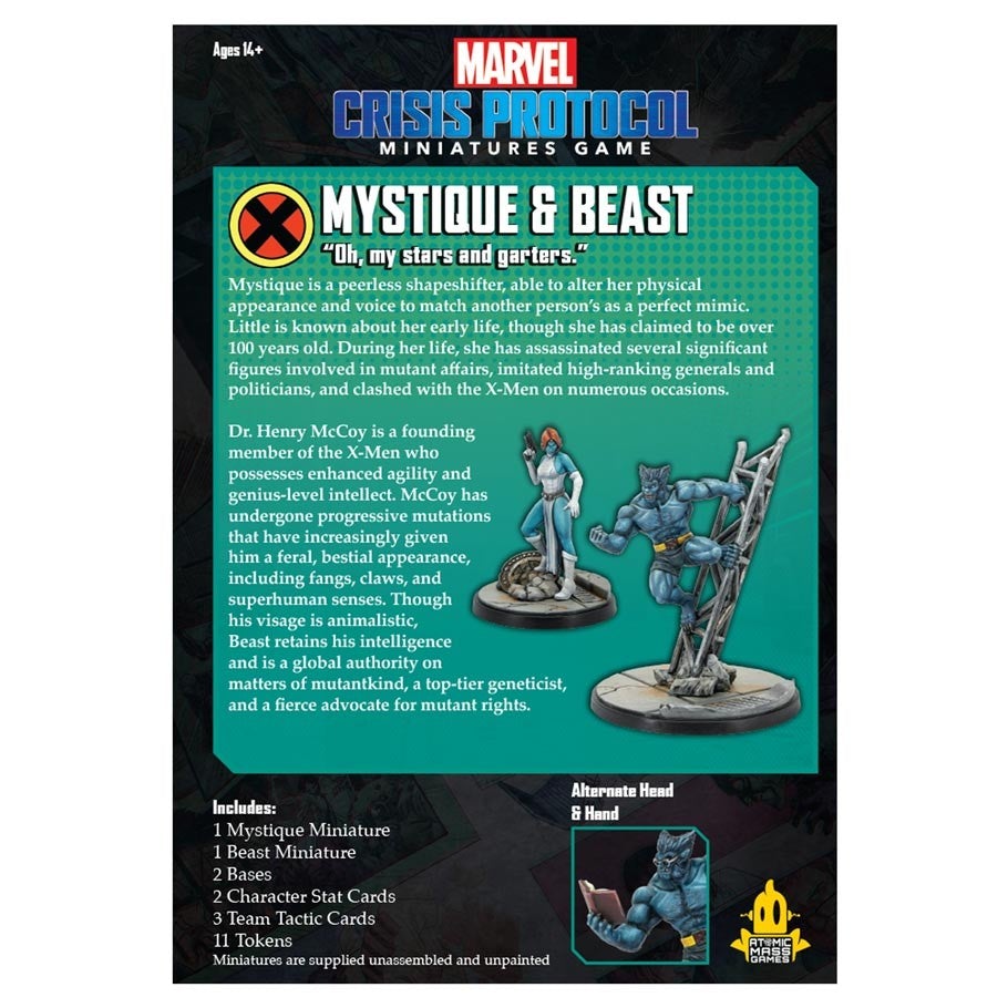 Marvel Crisis Protocol: Beast and Mystique Pack | Gamers Paradise