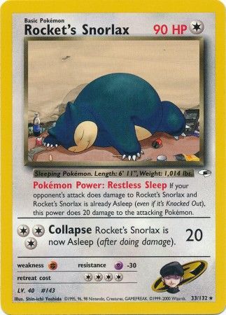 Rocket's Snorlax (33/132) [Gym Heroes Unlimited] | Gamers Paradise