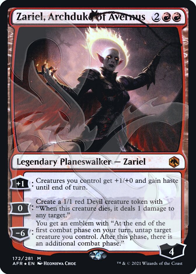 Zariel, Archduke of Avernus (Ampersand Promo) [Dungeons & Dragons: Adventures in the Forgotten Realms Promos] | Gamers Paradise
