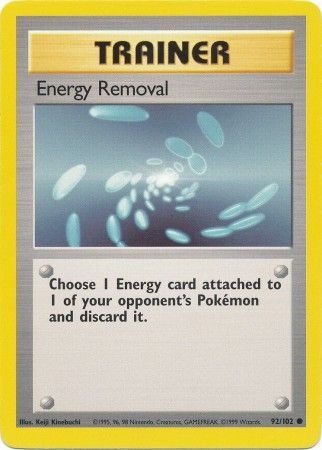 Energy Removal (92/102) [Base Set Unlimited] | Gamers Paradise