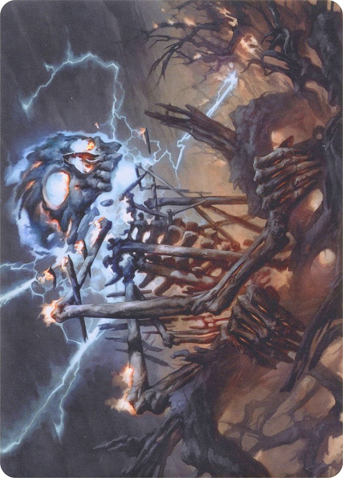 Lightning Skelemental // Lightning Skelemental [Modern Horizons Art Series] | Gamers Paradise