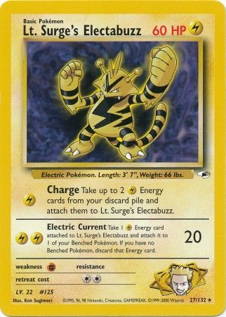 Lt. Surge's Electabuzz (27/132) [Gym Heroes Unlimited] | Gamers Paradise