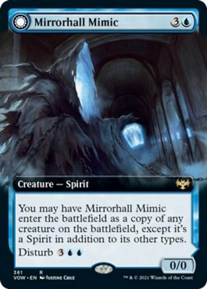 Mirrorhall Mimic // Ghastly Mimicry (Extended Art) [Innistrad: Crimson Vow] | Gamers Paradise