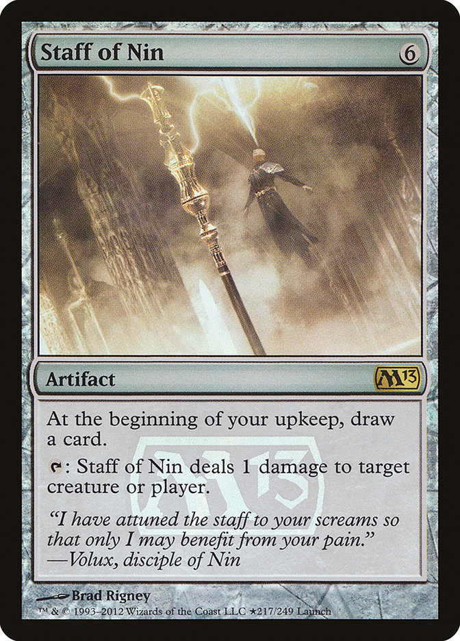 Staff of Nin [Magic 2013 Prerelease Promos] | Gamers Paradise