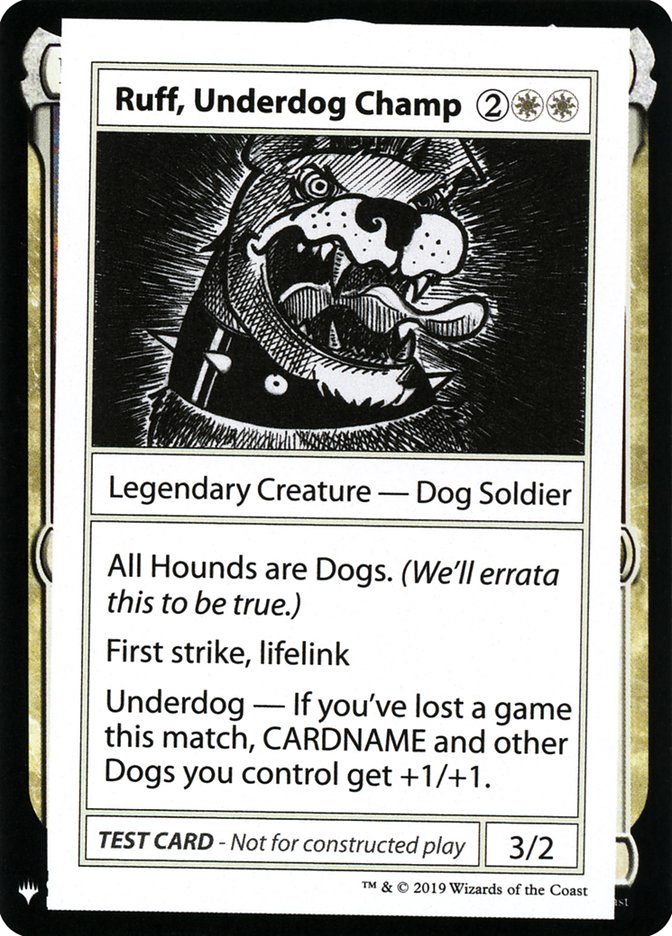 Ruff, Underdog Champ [Mystery Booster Playtest Cards] | Gamers Paradise