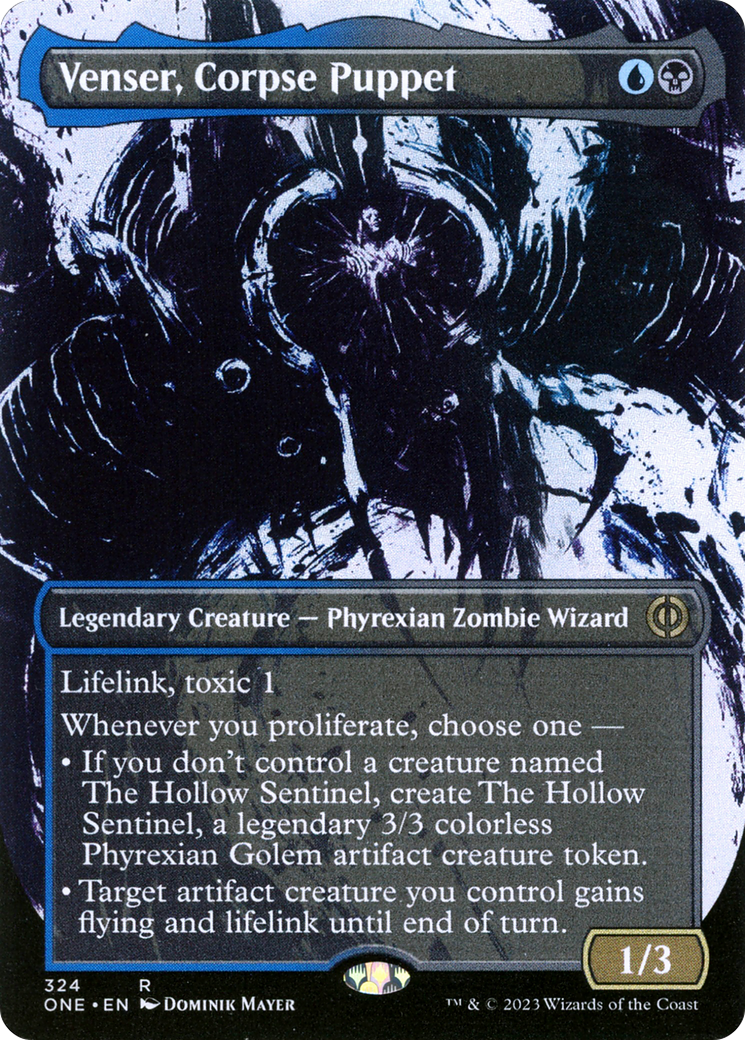 Venser, Corpse Puppet (Borderless Ichor) [Phyrexia: All Will Be One] | Gamers Paradise