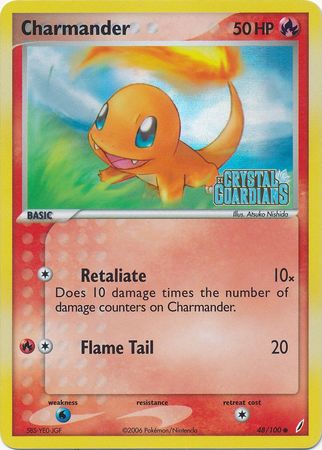 Charmander (48/100) (Stamped) [EX: Crystal Guardians] | Gamers Paradise