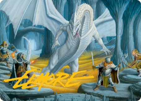 Cave of the Frost Dragon Art Card (Gold-Stamped Signature) [Dungeons & Dragons: Adventures in the Forgotten Realms Art Series] | Gamers Paradise