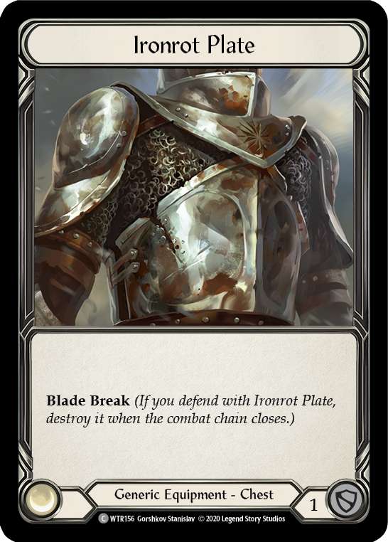 Ironrot Plate [U-WTR156] (Welcome to Rathe Unlimited)  Unlimited Rainbow Foil | Gamers Paradise