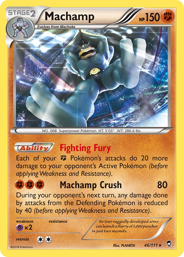 Machamp (46/111) (Cosmos Holo) (Blister Exclusive) [XY: Furious Fists] | Gamers Paradise