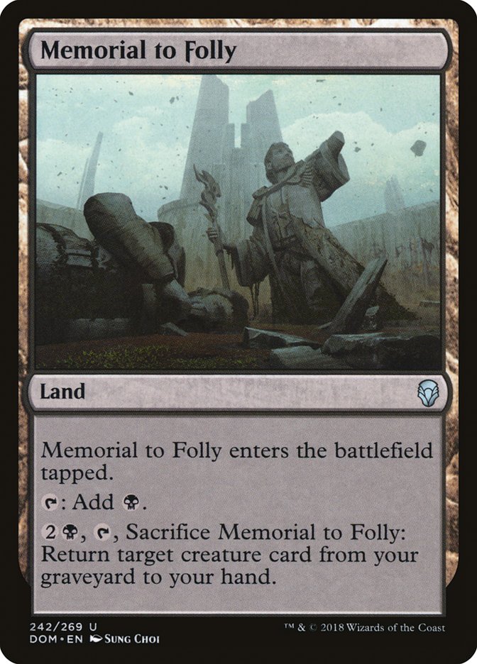 Memorial to Folly [Dominaria] | Gamers Paradise