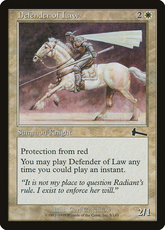 Defender of Law [Urza's Legacy] | Gamers Paradise