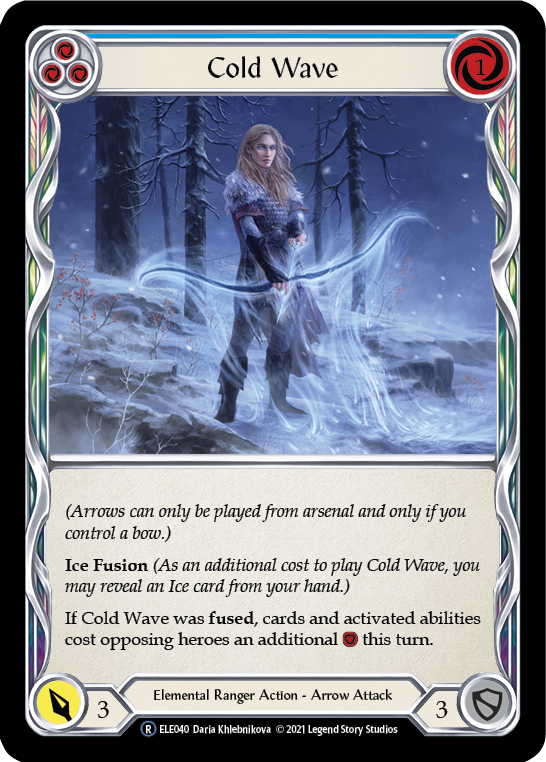 Cold Wave (Blue) [U-ELE040] Unlimited Rainbow Foil | Gamers Paradise