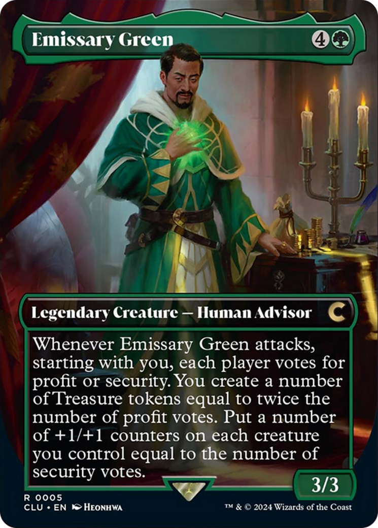 Emissary Green (Borderless) [Ravnica: Clue Edition] | Gamers Paradise