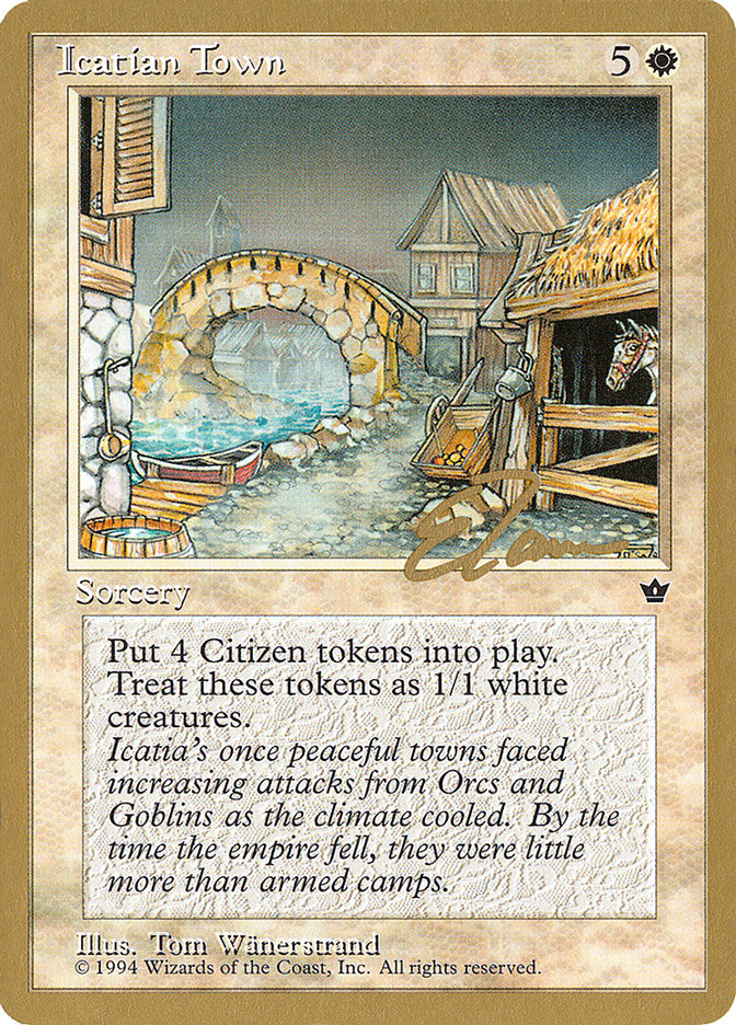 Icatian Town (Eric Tam) [Pro Tour Collector Set] | Gamers Paradise