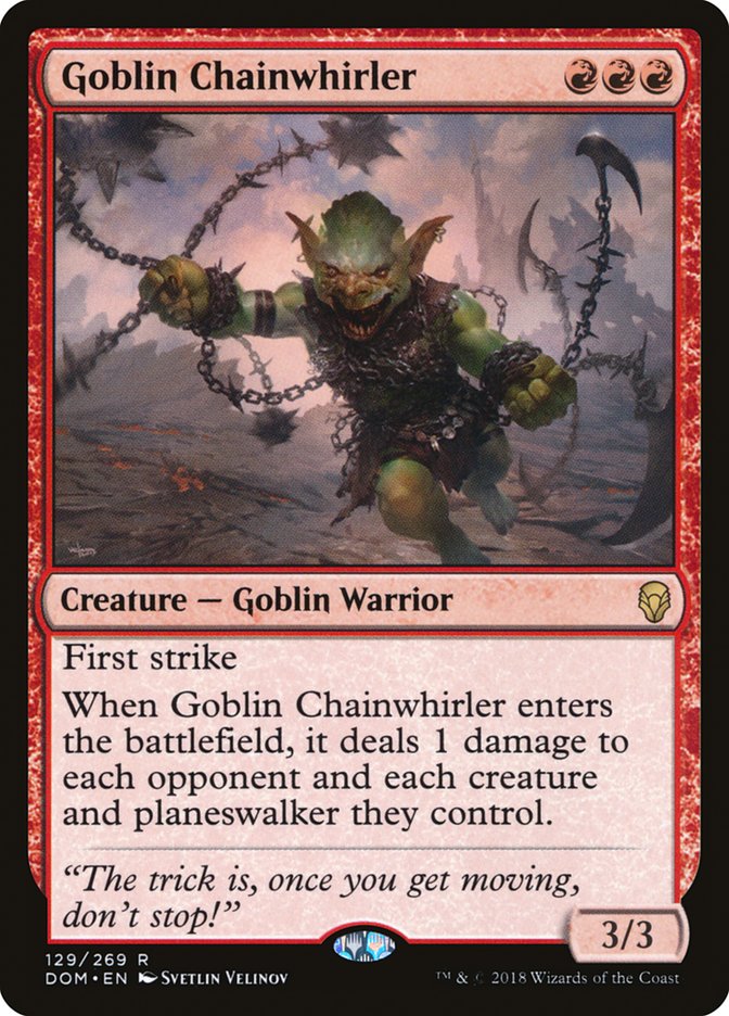 Goblin Chainwhirler [Dominaria] | Gamers Paradise