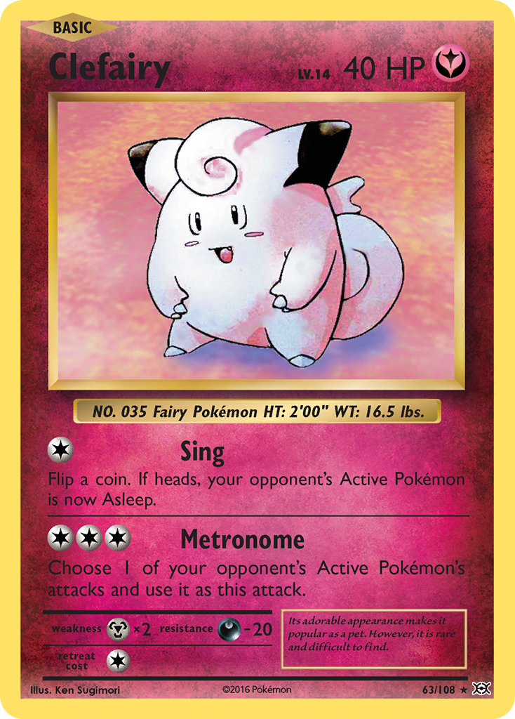 Clefairy (63/108) [XY: Evolutions] | Gamers Paradise