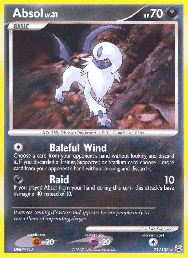 Absol (21/132) [Diamond & Pearl: Secret Wonders] | Gamers Paradise