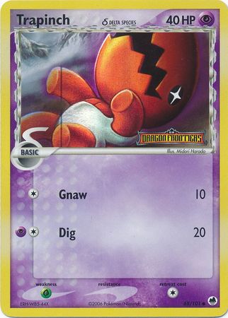 Trapinch (68/101) (Delta Species) (Stamped) [EX: Dragon Frontiers] | Gamers Paradise