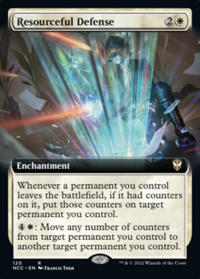 Resourceful Defense (Extended Art) [Streets of New Capenna Commander] | Gamers Paradise