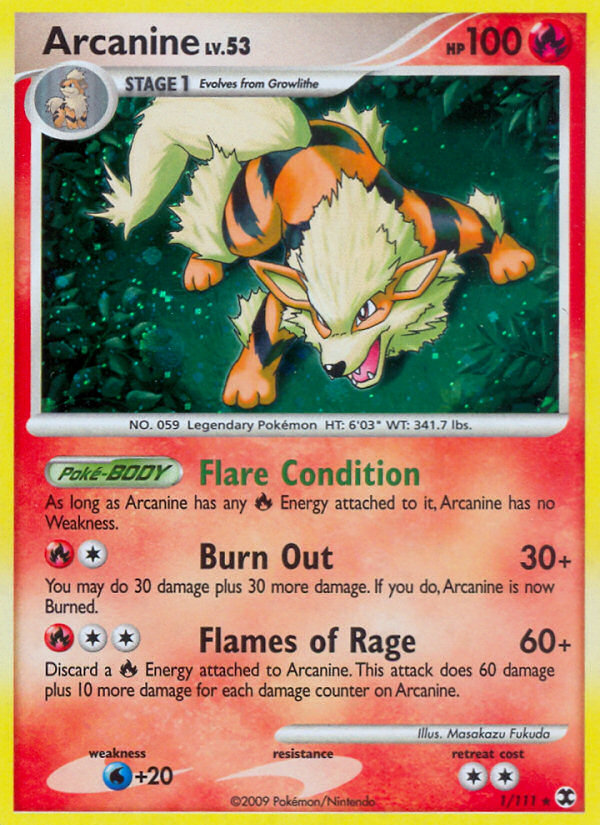 Arcanine (1/111) [Platinum: Rising Rivals] | Gamers Paradise