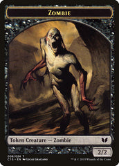 Wolf // Zombie Double-Sided Token [Commander 2015 Tokens] | Gamers Paradise