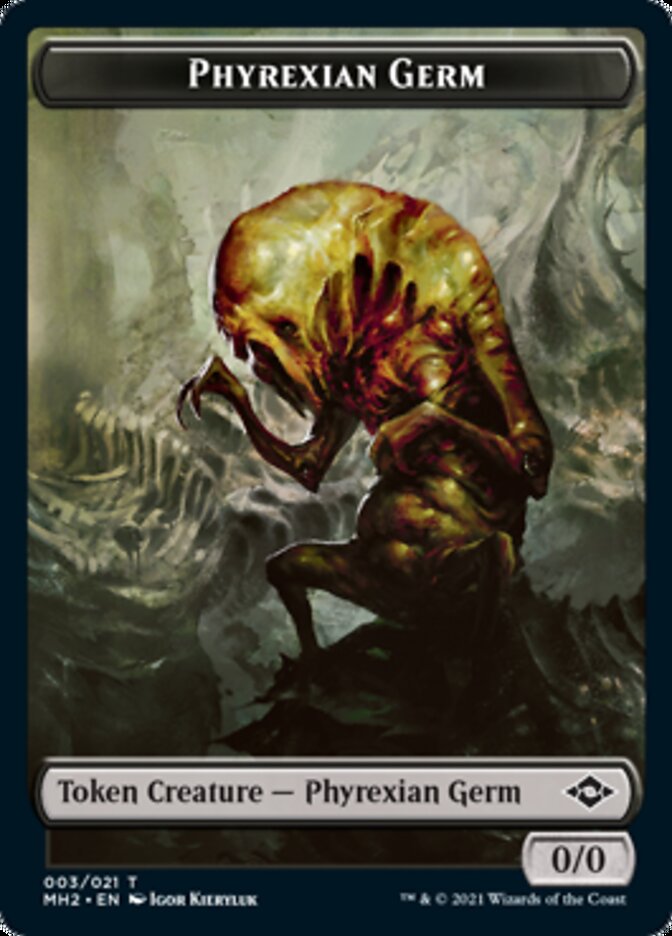 Phyrexian Germ // Treasure (21) Double-Sided Token [Modern Horizons 2 Tokens] | Gamers Paradise