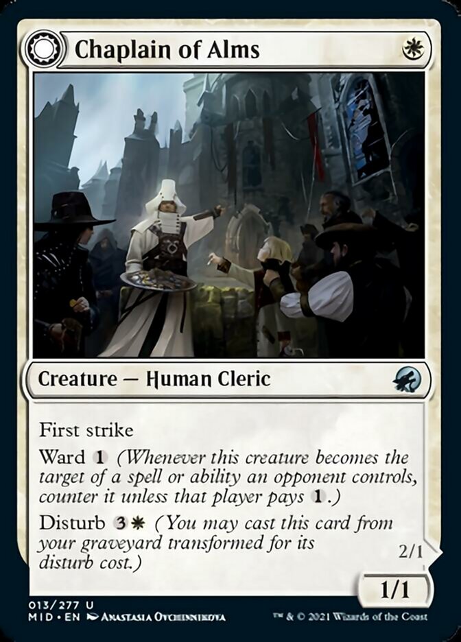 Chaplain of Alms // Chapel Shieldgeist [Innistrad: Midnight Hunt] | Gamers Paradise