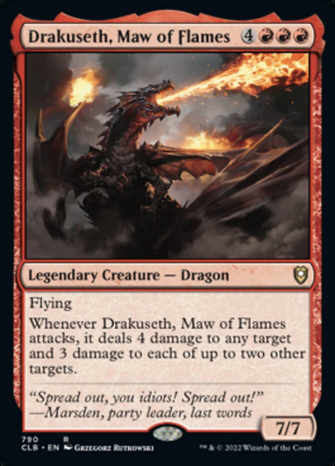 Drakuseth, Maw of Flames [Commander Legends: Battle for Baldur's Gate] | Gamers Paradise