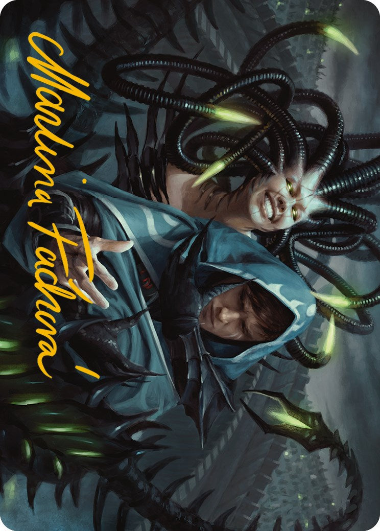 Phyrexian Arena Art Card (Gold-Stamped Signature) [Phyrexia: All Will Be One Art Series] | Gamers Paradise