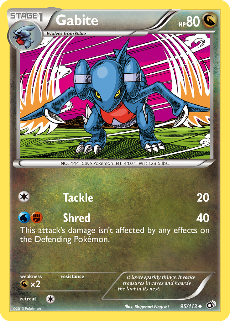 Gabite (95/113) [Black & White: Legendary Treasures] | Gamers Paradise