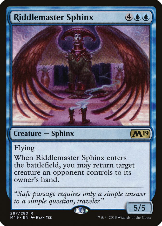 Riddlemaster Sphinx [Core Set 2019] | Gamers Paradise