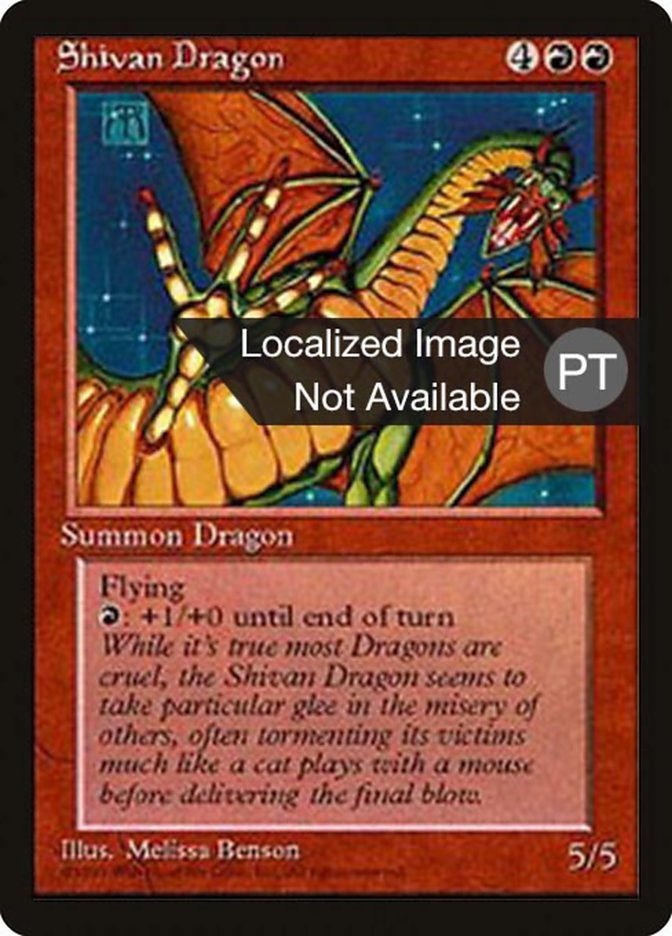 Shivan Dragon [Fourth Edition (Foreign Black Border)] | Gamers Paradise