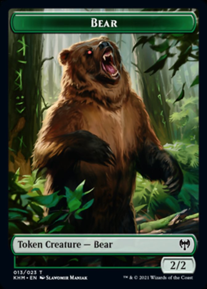 Bear Token [Kaldheim Tokens] | Gamers Paradise