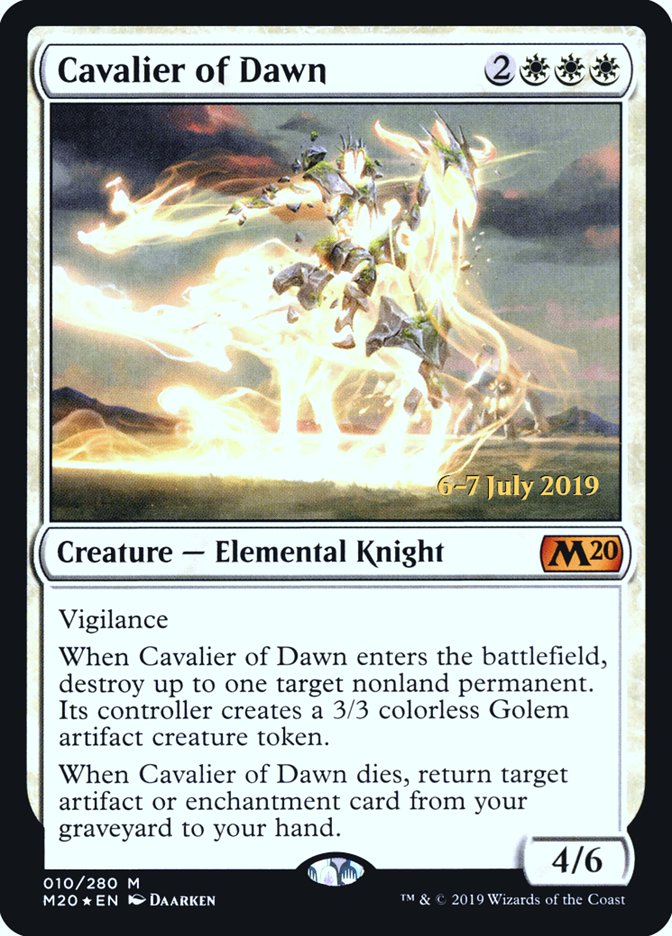 Cavalier of Dawn [Core Set 2020 Prerelease Promos] | Gamers Paradise