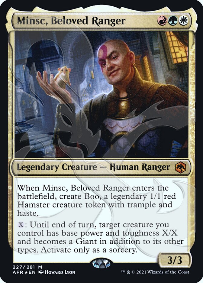 Minsc, Beloved Ranger (Ampersand Promo) [Dungeons & Dragons: Adventures in the Forgotten Realms Promos] | Gamers Paradise