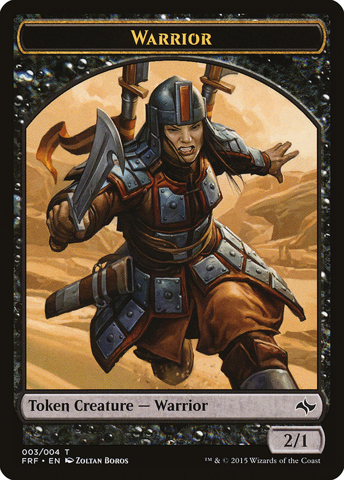 Warrior Token [Fate Reforged Tokens] | Gamers Paradise