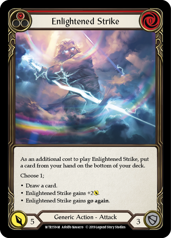 Enlightened Strike [WTR159-M] Alpha Print Rainbow Foil | Gamers Paradise