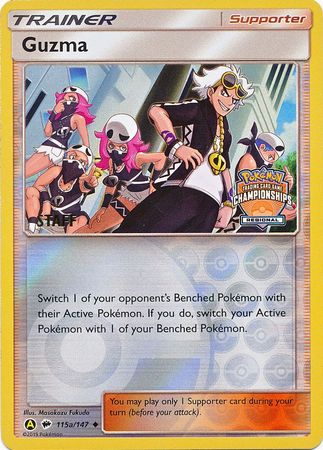 Guzma (115a/147) (Regional Championship Promo Staff) [Sun & Moon: Burning Shadows] | Gamers Paradise