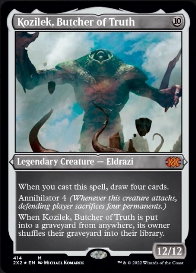 Kozilek, Butcher of Truth (Foil Etched) [Double Masters 2022] | Gamers Paradise